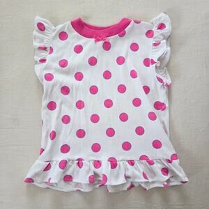 Vintage Pink Polka Dot Shirt 5t/6